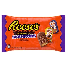 REESE'S Milk Chocolate Peanut Butter Skeletons, Halloween Candy Bag, 9.1 oz