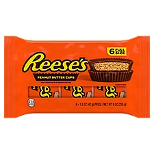 REESE'S Milk Chocolate Peanut Butter Cups, Candy Packs, 1.5 oz