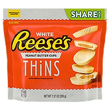 Reese's Thins White, Peanut Butter Cups, 7.37 Ounce
