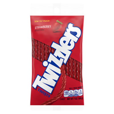 TWIZZLERS Twists Strawberry Flavored Licorice Style, Candy Bag, 7 oz