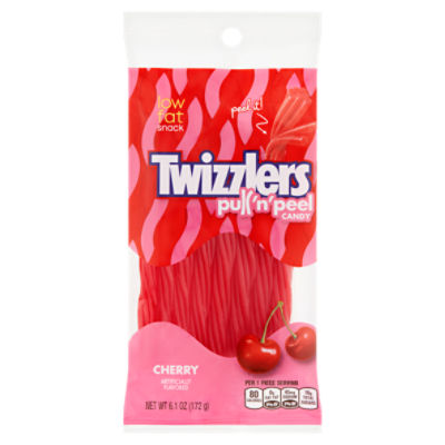 Twizzlers Cherry Pull 'n' Peel Candy, 6.1 oz
