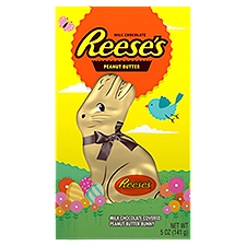 REESE'S Milk Chocolate Peanut Butter Bunny Candy, Easter, 5 oz, Gift Box