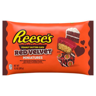 Reese's Miniatures Red Velvet Peanut Butter Cups Candy, 9.3 oz