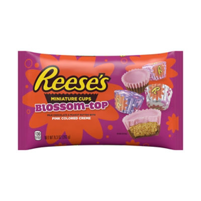 Reese's Peanut Butter Miniature Cups, Blossom Tops, 9.3 ounce
