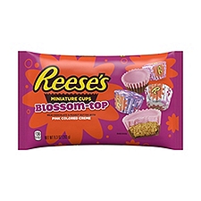 Reeses Peanut Butter Miniature Cups, Blossom Tops, 9.3 ounce