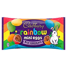 CADBURY MINI EGGS Milk Chocolate Rainbow, Easter Candy Bag, 8 oz