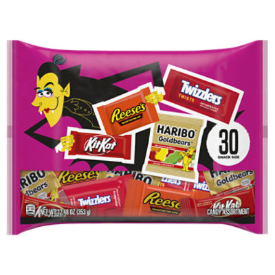 Hershey Assorted Flavored Snack Size, Halloween Candy Bag, 12.48 oz