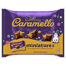 CADBURY CARAMELLO Miniatures Milk Chocolate Caramel Easter Candy Bag, 7.6 oz