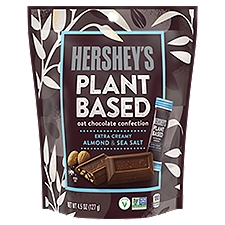 HERSHEY'S Plant Based Extra Creamy with Almond and Sea Salt Candy Bag, 4.5 oz