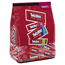 TWIZZLERS Assorted Flavored Chewy, Candy Bulk Party Pack, 46.34 oz, 46.34 Ounce