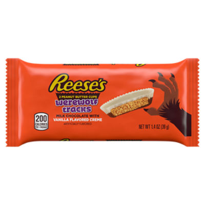 REESE'S Peanut Butter Cups Werewolf Tracks Halloween Candy, 1.4 oz