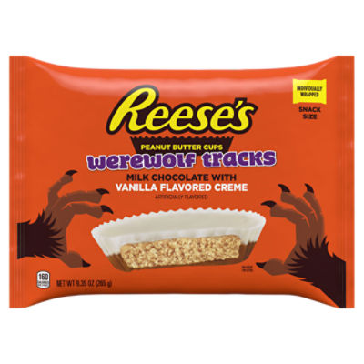 REESE'S Snack Size Peanut Butter Cups Halloween Candy, 9.35 oz