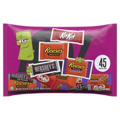 Hershey Candy Assortment Snack Size, 45 count, 23.14 oz