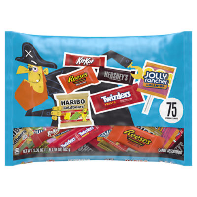 Hershey Miniatures Assorted Flavored Halloween Candy Bag, 23.36 oz, 23.36 Ounce