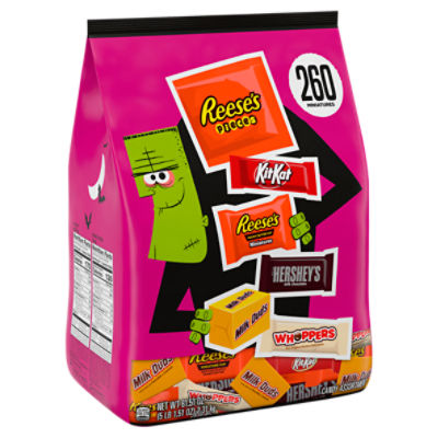 Hershey Assorted Flavored Halloween Candy Bulk Bag, 81.51 oz