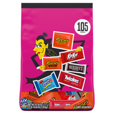 Hershey Assorted Flavored Halloween Candy Bulk Bag, 47.58 oz