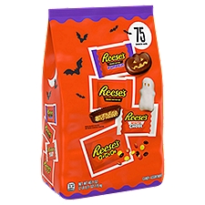 REESE'S Milk Chocolate, Creme and Peanut Butter Flavors Snack Size Halloween Candy, 40.71 oz