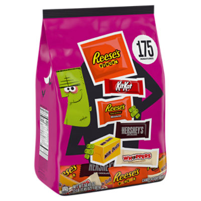 Hershey Assorted Flavored Halloween Candy Bulk Bag, 59.45 oz