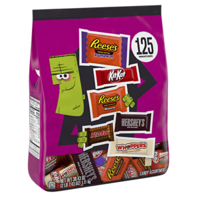 Hershey Assorted Flavored Halloween Candy Bulk Bag, 39.43 oz