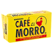 Café El Morro Espresso, 100% Pure Coffee, 8 Ounce