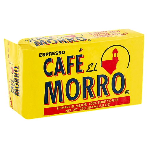 Café El Morro Espresso 100% Pure Coffee, 8.8 oz