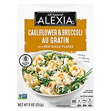 Alexia Gluten Free Cauliflower & Broccoli Au Gratin with Red Chile Flakes, 9 oz