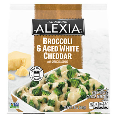 Alexia Broccoli & Aged White Cheddar with Garlic Seasoning, 14 oz