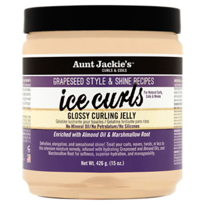 Aunt Jackie's Curls & Coils Ice Curls Glossy Curling Jelly, 15 oz