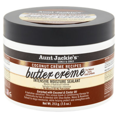 Aunt Jackie's Curls & Coils Butter Crème Intensive Moisture Sealant, 7.5 oz