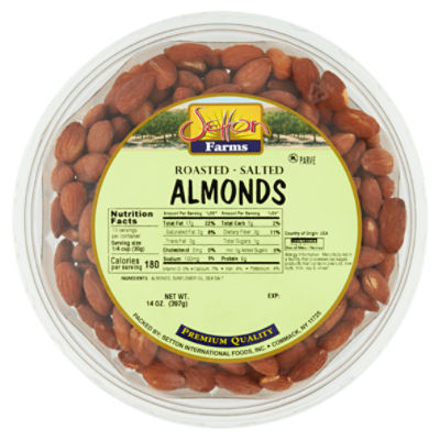 Setton Farms Roasted Salted Almonds, 14 oz, 17 Ounce