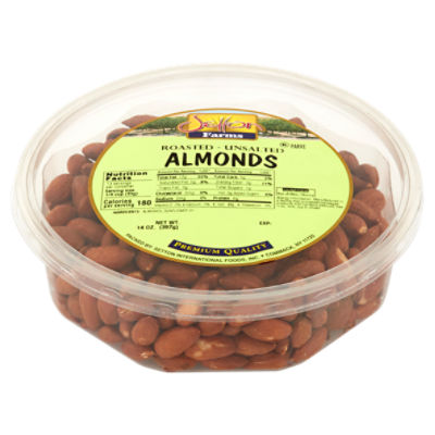 Setton Farms Roasted - Unsalted Almonds, 14 oz