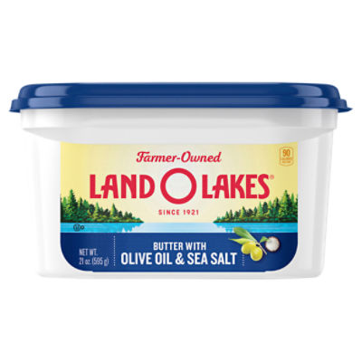 Land O Lakes® Butter with Olive Oil and Sea Salt, 21 oz Tub, 21 Ounce