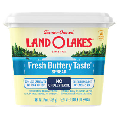 Land O Lakes® Fresh Buttery Taste® Spread, 15 oz Tub, 15 Ounce