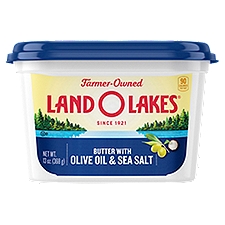Land O Lakes Olive Oil and Sea Salt, Butter Spread, 13 Ounce