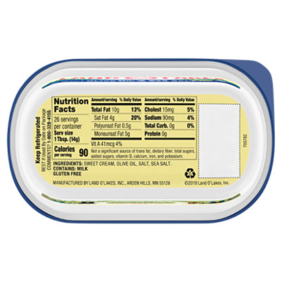 Land O Lakes Butter with Olive Oil & Sea Salt Spread, 13 oz