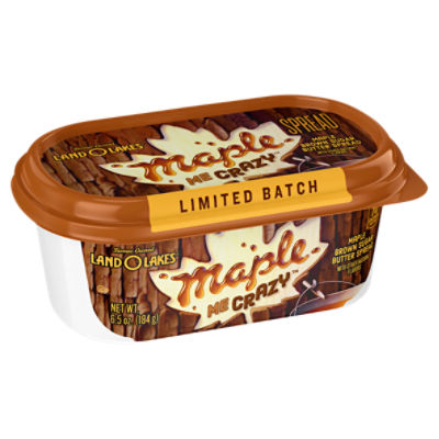 Land O Lakes® Maple Me Crazy Limited Batch Maple Brown Sugar Butter Spread, 6.5 oz Tub