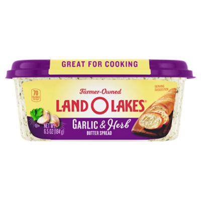 Land O Lakes® Garlic and Herb Butter Spread, 6.5 oz Tub