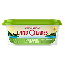Land O Lakes Light Butter with Canola Oil, Spread, 8 Ounce