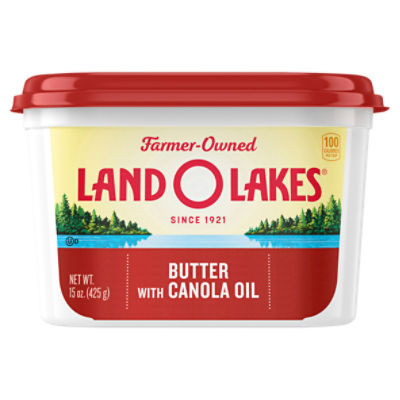 Land O Lakes® Butter with Canola Oil, 15 oz Tub, 15 Ounce