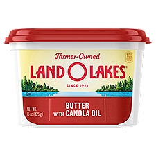 Land O Lakes Butter with Canola Oil, Spread, 15 Ounce