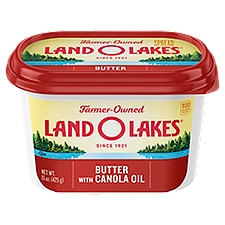 Land O Lakes Spread, Butter with Canola Oil, 15 Ounce