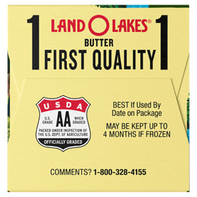 Land O Lakes Salted Butter, 4 count, 1 lb