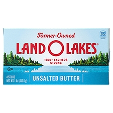 Land O Lakes Unsalted, Butter, 1 Pound