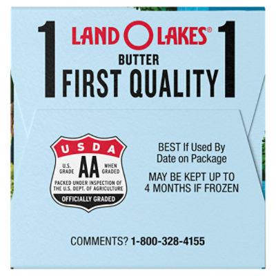 Land O Lakes Unsalted Butter, 4 count, 1 lb