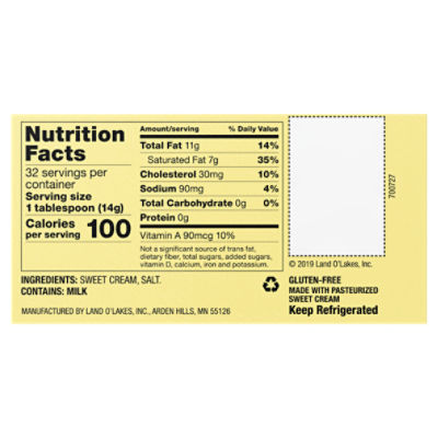 Land O Lakes Salted Butter Half Sticks, 8 count, 1 lb