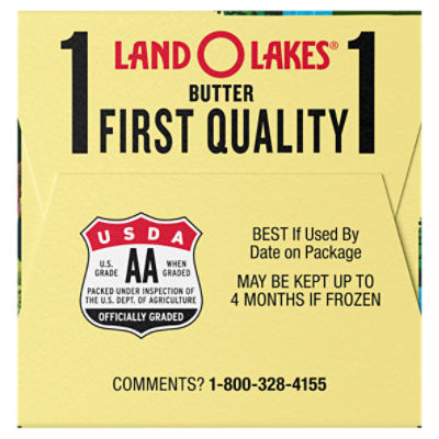 Land O Lakes Salted Butter Half Sticks, 8 count, 1 lb
