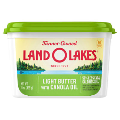 Land O Lakes® Light Butter with Canola Oil Spread, 15 oz Tub, 15 Ounce