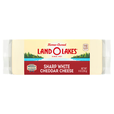 Land O' Lakes Sharp White Cheddar Cheese, 8 oz