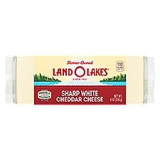 Land O' Lakes Sharp White Cheddar Cheese, 8 oz, 8 Ounce