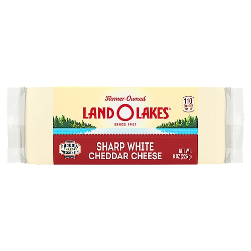Land O' Lakes Sharp White Cheddar Cheese, 8 oz
